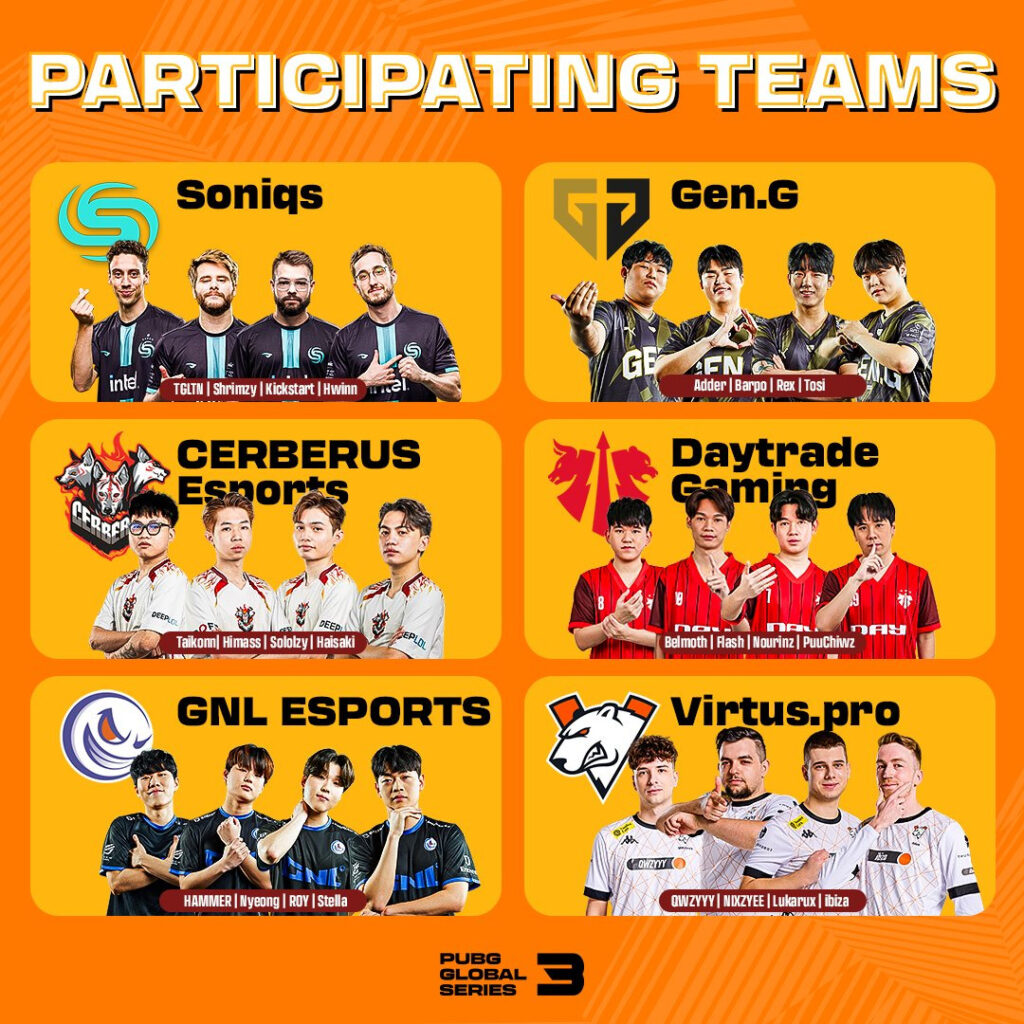 PGS 3 Group Stage teams