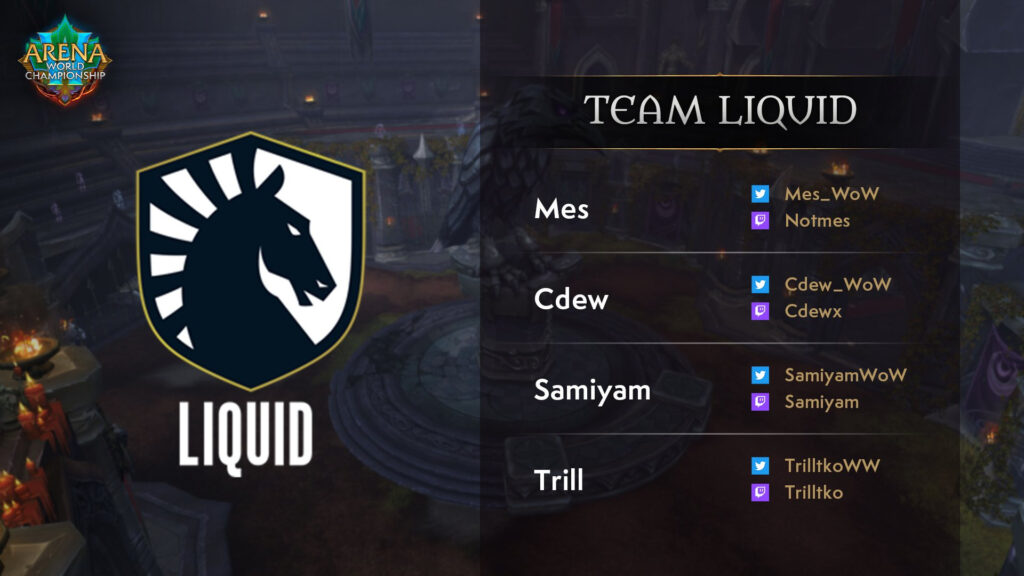 Liquid players at WoW AWC Season 4 Grand Finals NA