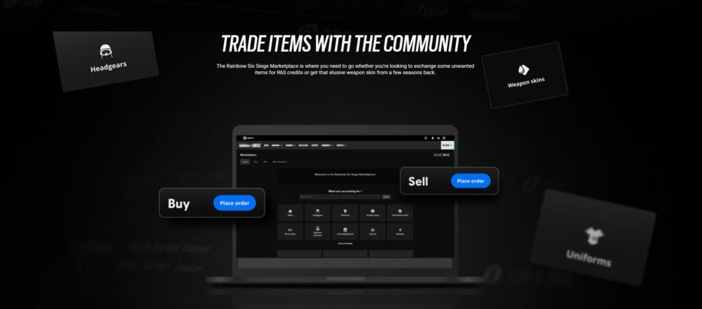 Trade Items in the Rainbow Six Siege Marketplace