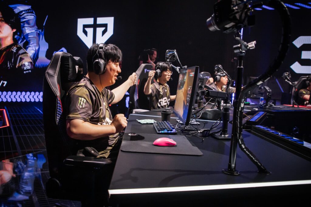 Kim t3xture Na-ra of Gen.G Esports competes on stage during the VALORANT Masters Shanghai Swiss Stage Day 3 at the VCT CN Studio on May 25, 2024 in Shanghai, China. 