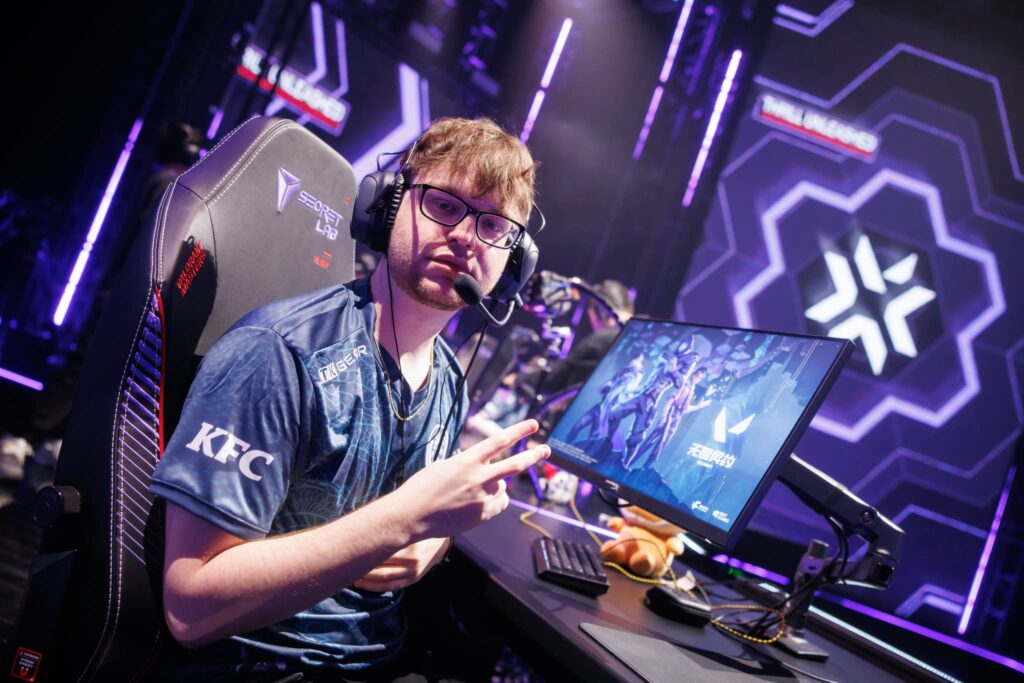 Ian tex Botsch of Leviatán is seen during the VALORANT Masters Shanghai Swiss Stage Day 2 at the VCT CN Studio on May 24, 2024 in Shanghai, China.