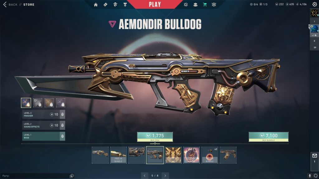 The VALORANT Aemondir Bulldog.