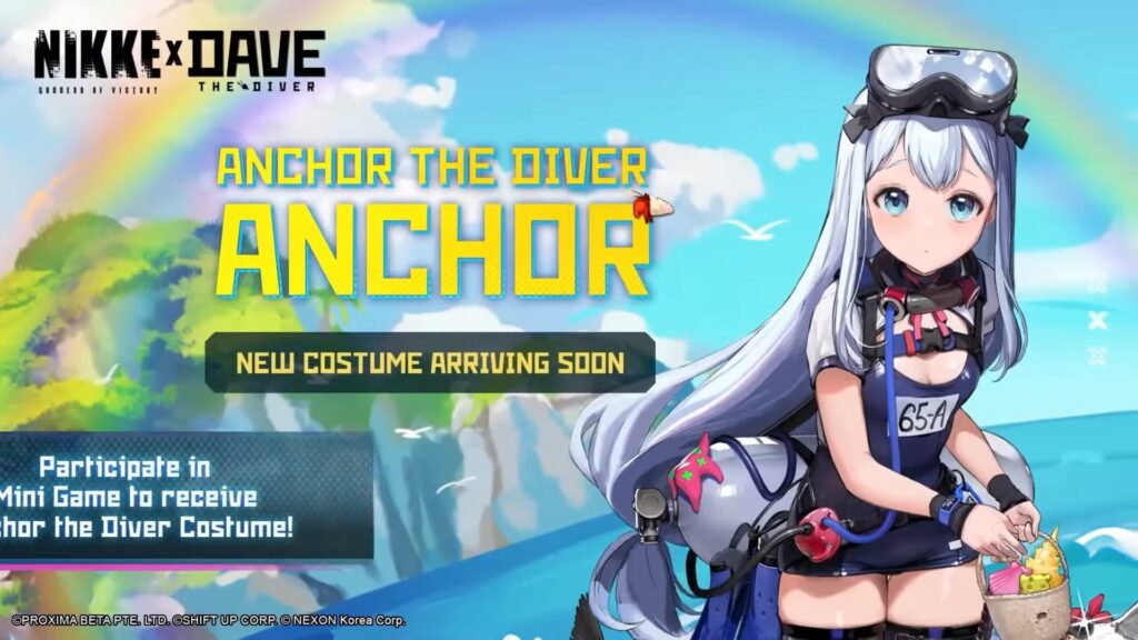 NIKKE's Anchor splashart dave the diver