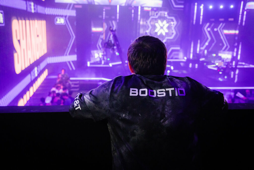 Kelden Boostio Pupello of 100 Thieves at the VALORANT Masters Shanghai Playoffs Stage Day 5 at the VCT CN Studio on June 03, 2024 in Shanghai, China. 