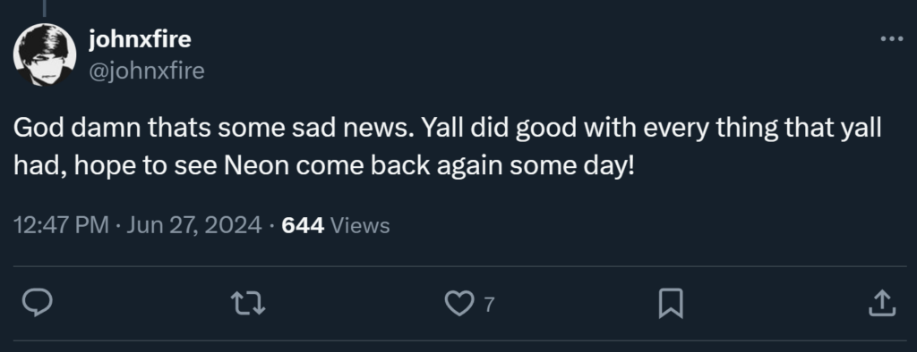 Johnxfire's opinion on Neon Esports exiting the Dota 2 scene