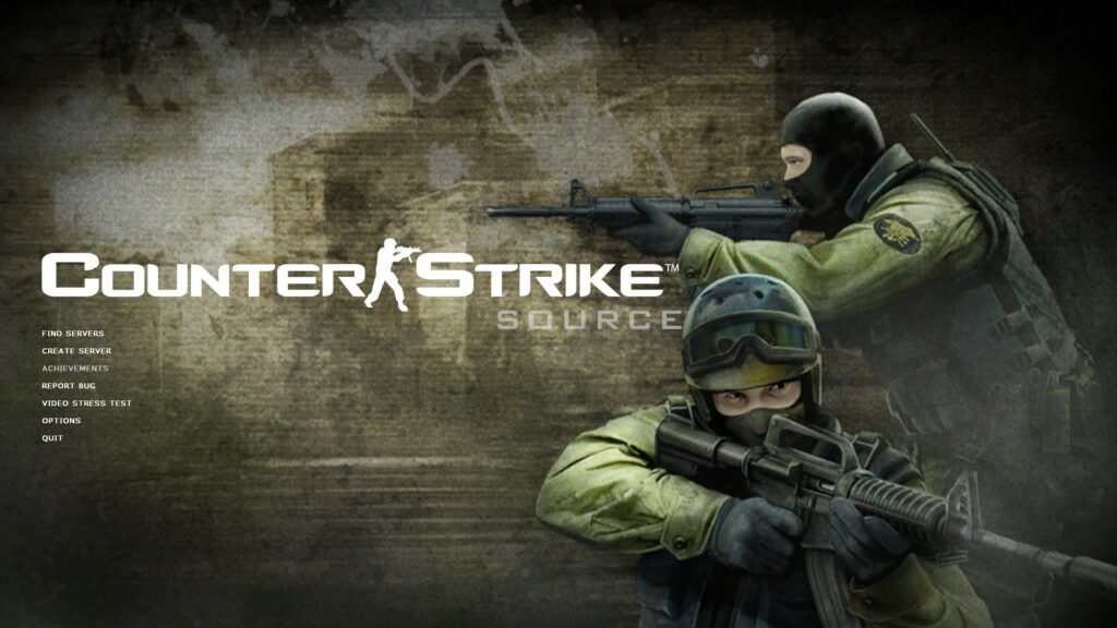 Counter-Strike: Source's menu.