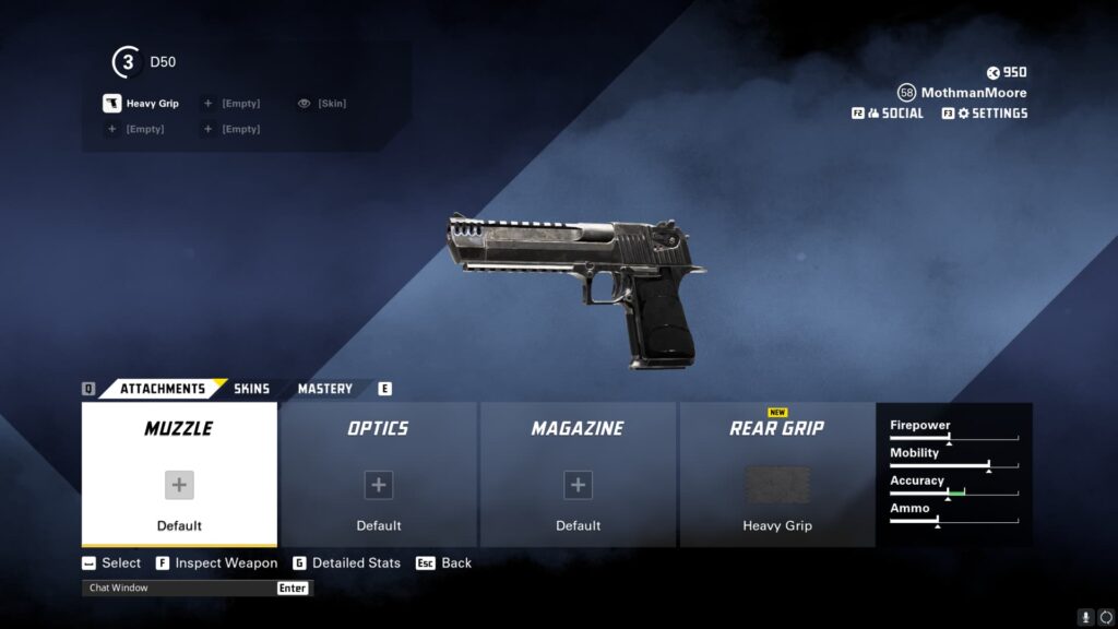 The D50 as the secondary weapon for the best M16A4 loadout in XDefiant.