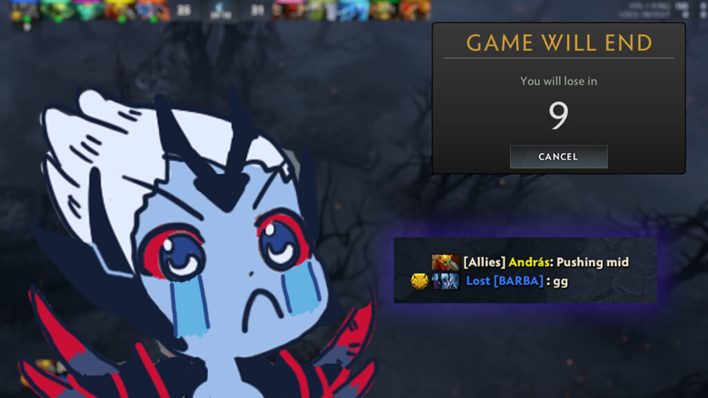 How to surrender in Dota 2?