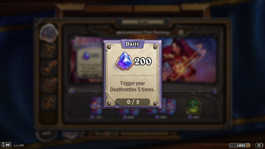 Daily quest screenshot