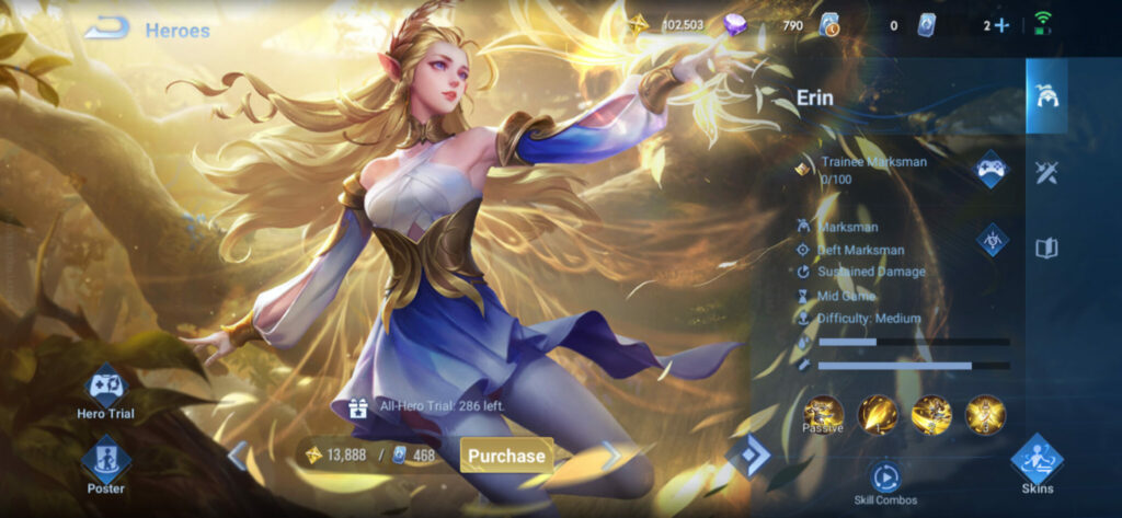 Erin from Honor of Kings (Image via esports.gg)