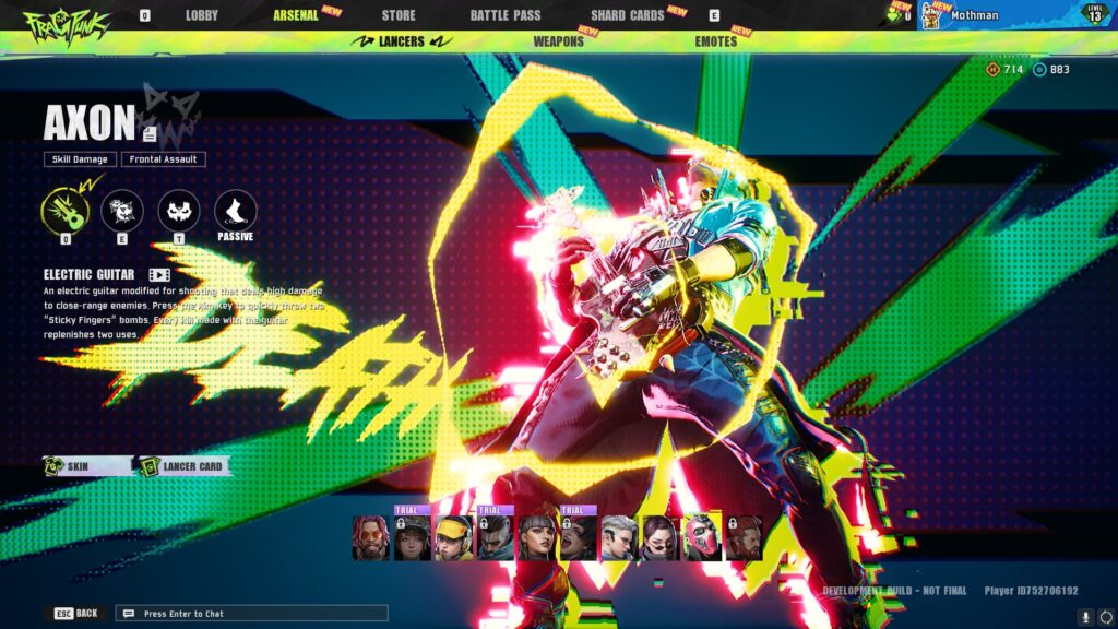 Axon, a Lancer in FragPunk.