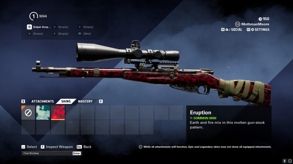 The free M44 Eruption skin in XDefiant.