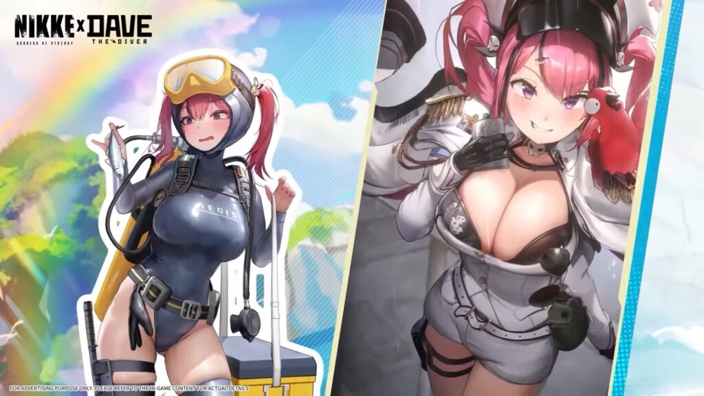 NIKKE's Mast new costume vs standard outfit