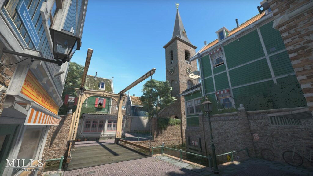 A look at Mills, one of the CS2 community maps coming to matchmaking.