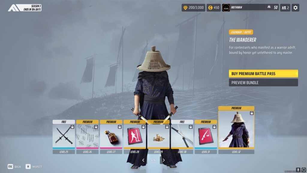 Page 4 of The Finals Season 3 Battle Pass.