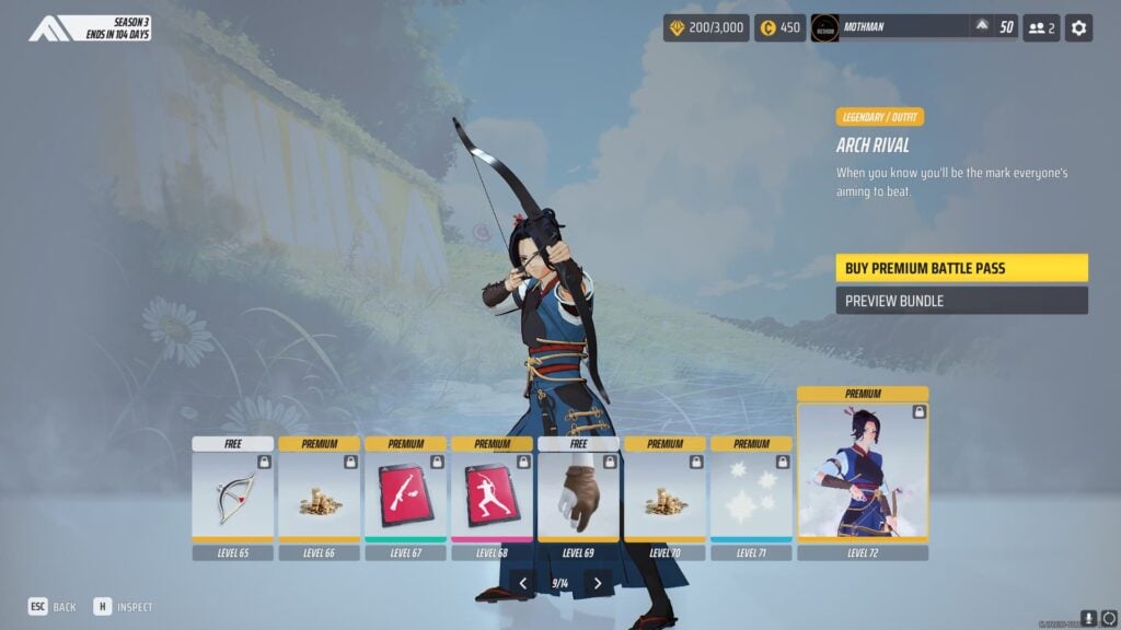 Page 9 of The Finals Season 3 Battle Pass.