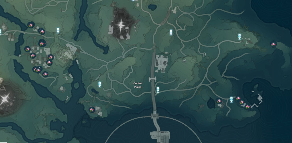 Pecok Flower locations in Wuthering Waves (via Wuthering.gg)