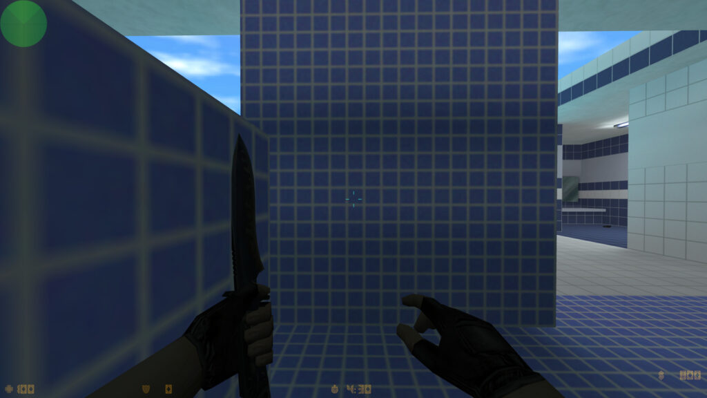 Some players just want to hide and knife others in Counter-Strike 1.6