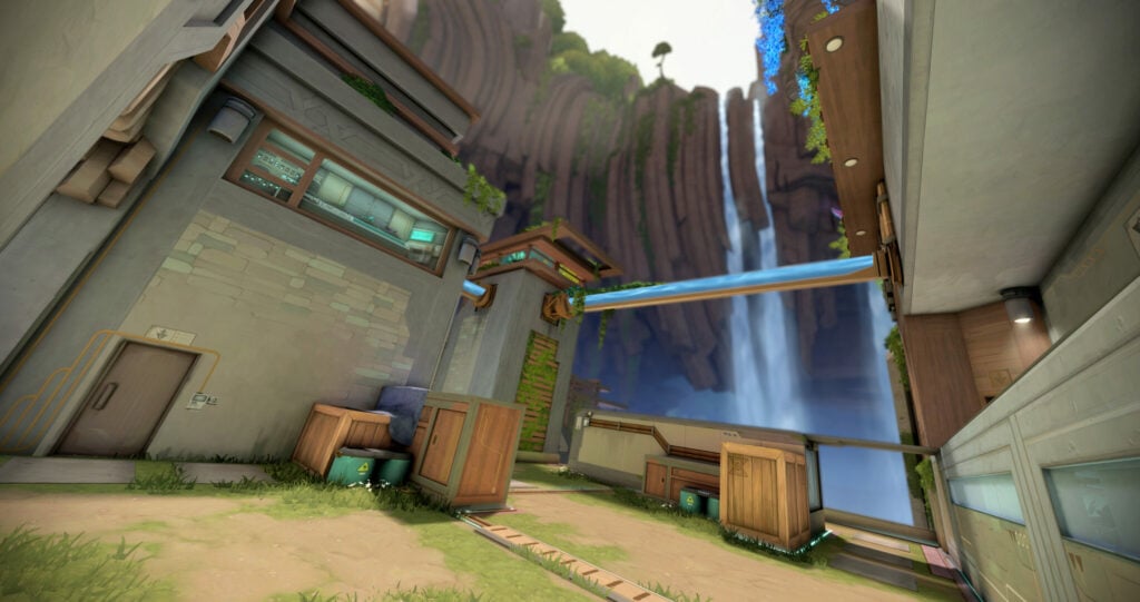 One of the sites of the new VALORANT map Abyss.