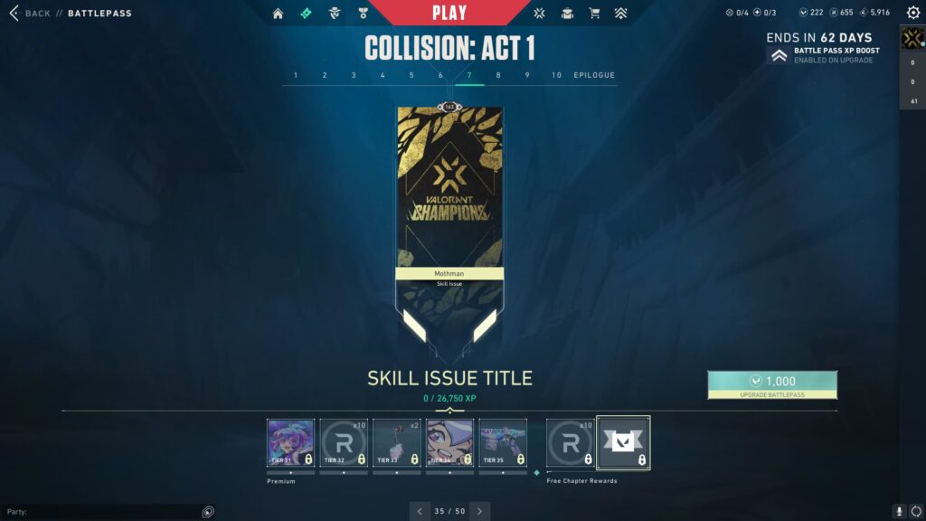 Skill Issue Title (Free)