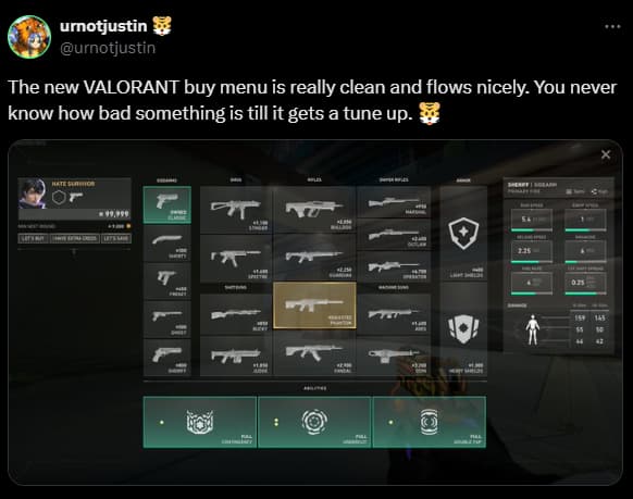 A positive reaction to the change.