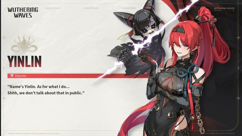 Wuthering Waves Yinlin character sheet (via Kuro Games)