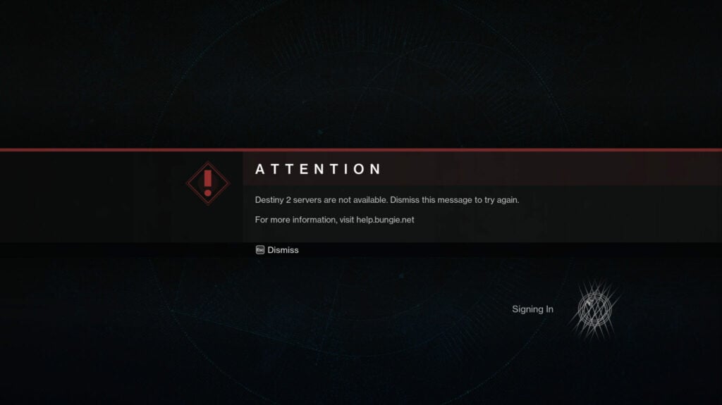 error screen destiny 2