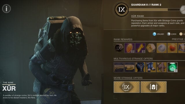 Destiny 2 The Final Shape Xur guide: Location, loot, rep, and more