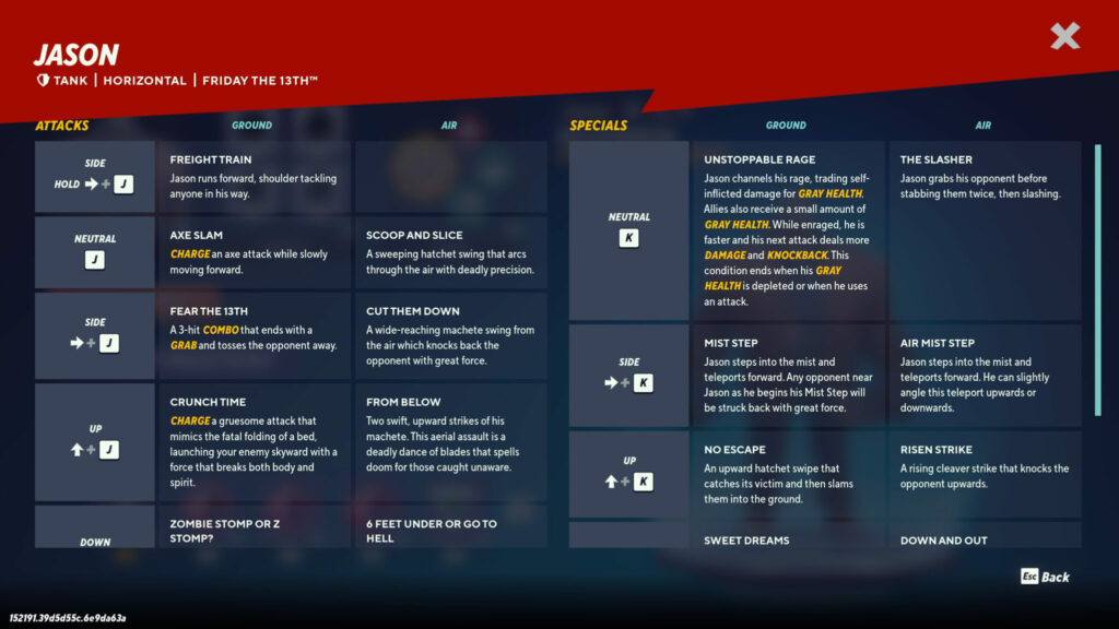 MultiVersus Jason moves