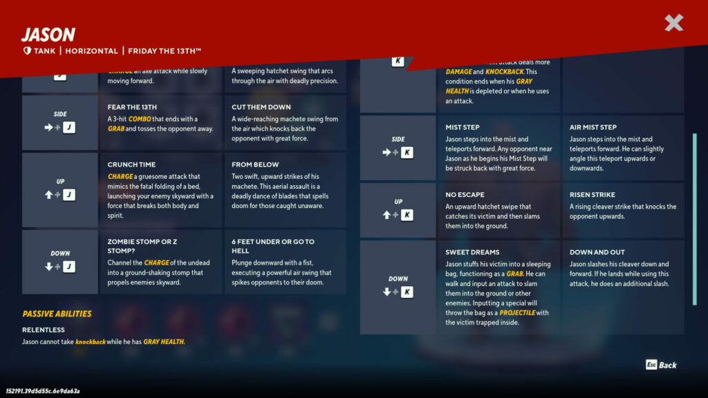 MultiVersus Jason Vorhees attacks