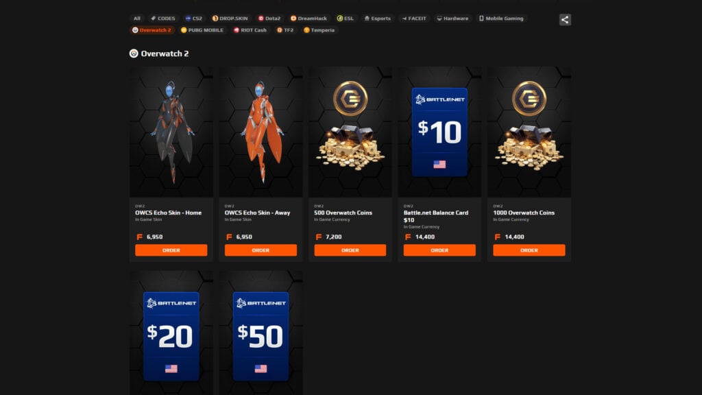 How to get Overwatch Coins using FACEIT Points