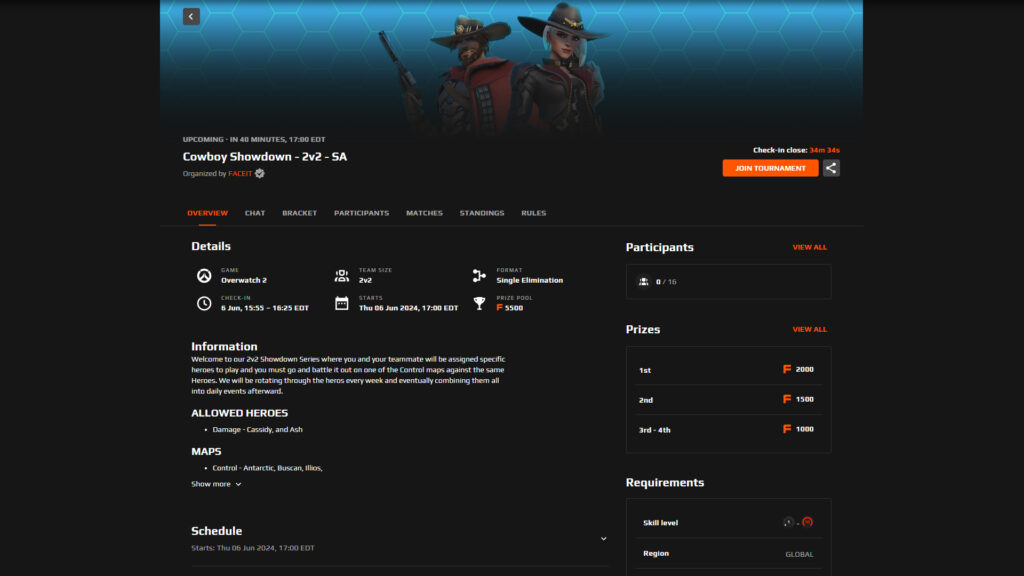 One of the many Overwatch 2 tournaments