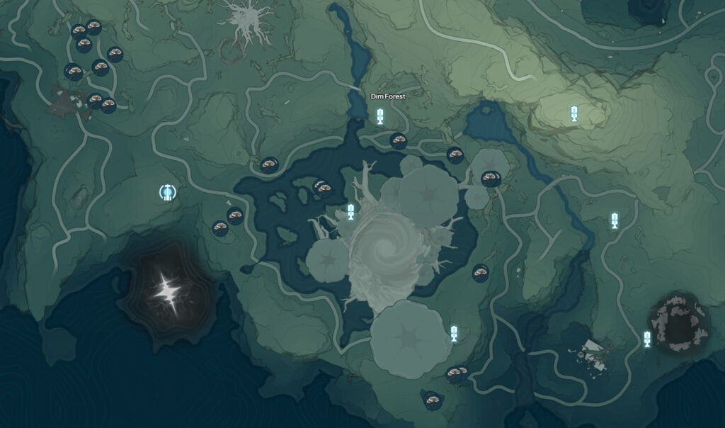 Coriolus locations in Wuthering Waves (via Wuthering.gg)