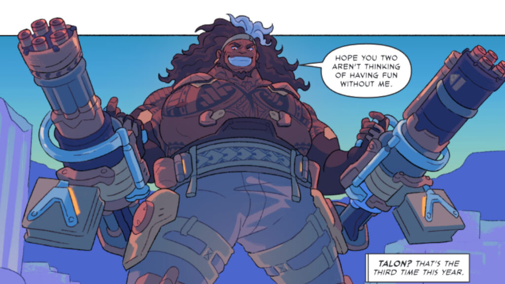 Mauga in the Overwatch 2 Venture comic