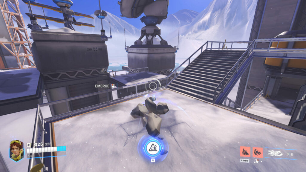 Venture using Burrow in Overwatch 2