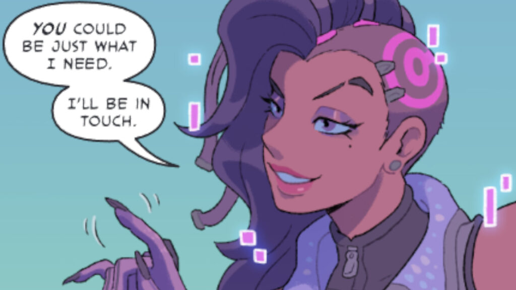 Sombra talking to Venture 