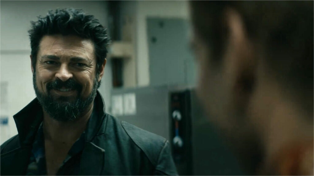 Butcher talking to Homelander