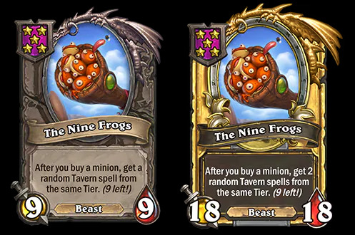 The Nine Frogs is a new Hearthstone Battlegrounds Buddy