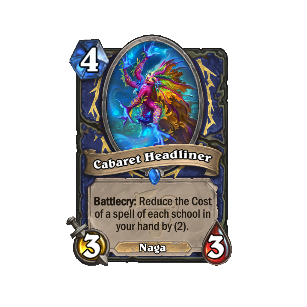 Cabaret Headliner as a Hearthstone Perils in Paradise car