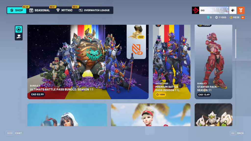 Overwatch 2 shop today