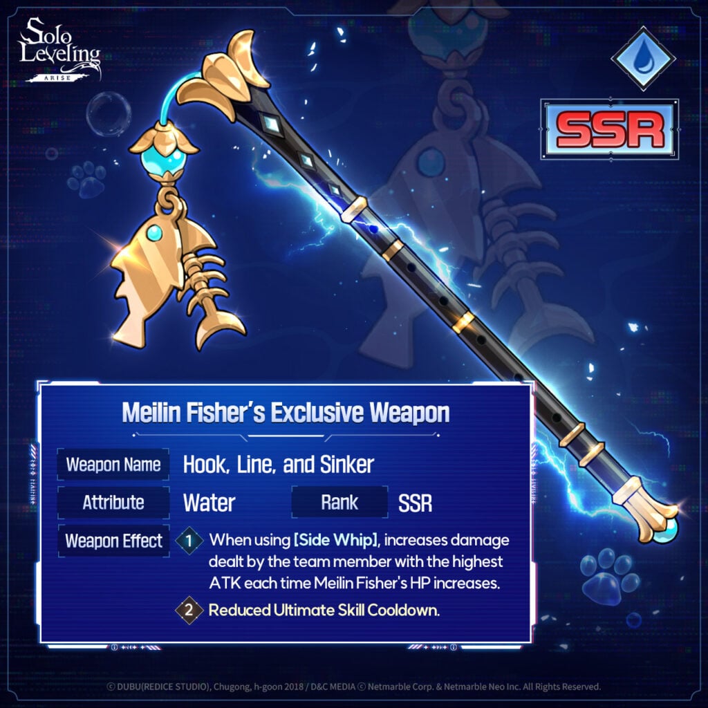 Meilin Fisher SSR weapon Solo Leveling Arise