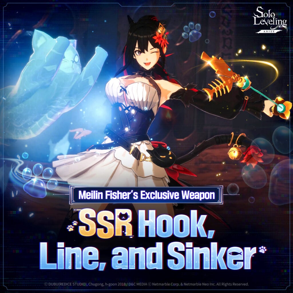 Meilin Fisher's SSR weapon is Hook, Line, and Sinker 