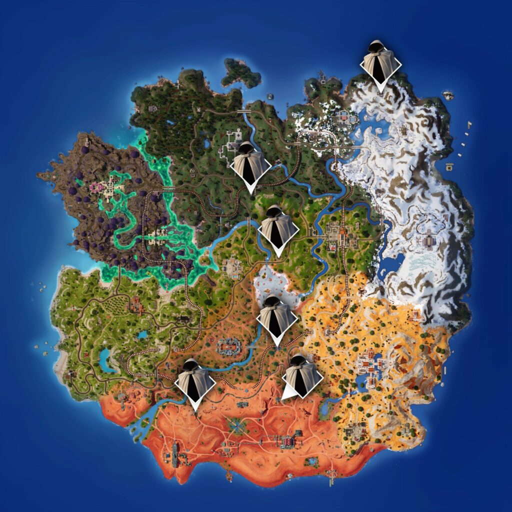 The Wanderer locations in Fortnite