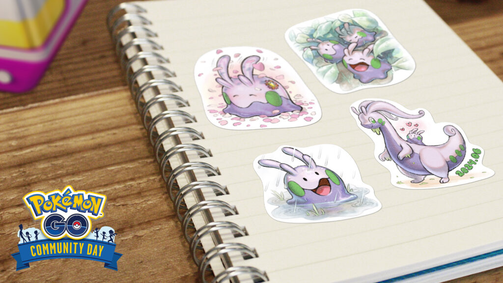 Goomy Community Day Pokémon GO stickers