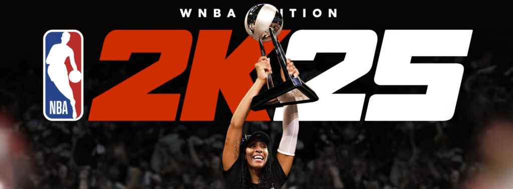 Female basketball player A'Ja Wilson is the cover athlete of NBA 2K25's WNBA Edition.