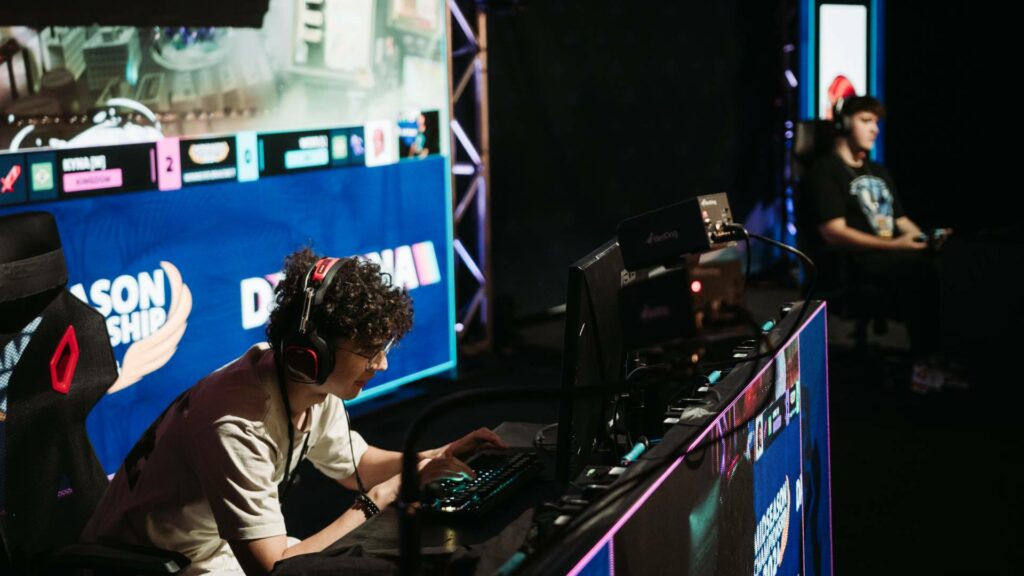 The South American Brawlhalla player Kyna competes at the esports event CEO 2024, the Brawlhalla Mid-Season Championship 2024