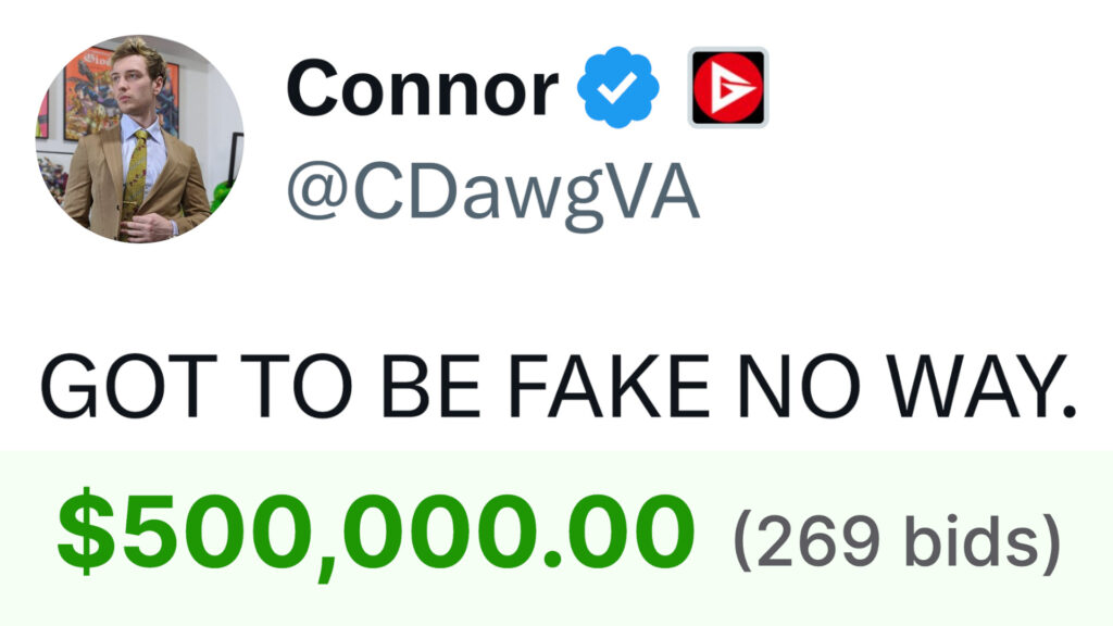 CDawgVA charity auction plagued by fake bids before it even starts