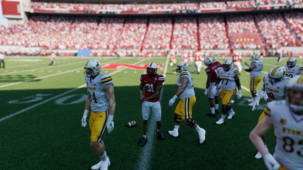 An interception celebration.