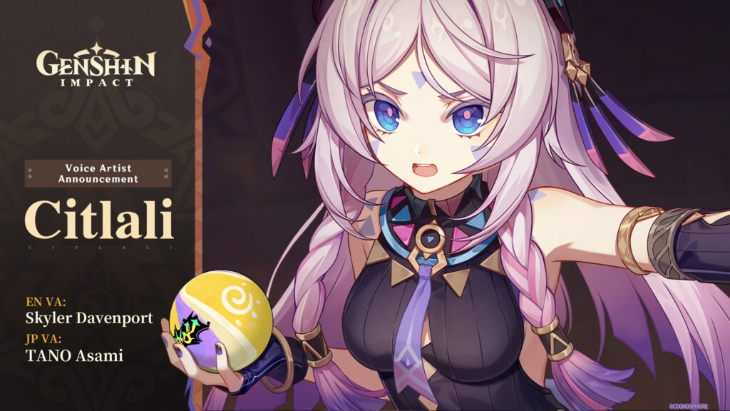 Natlan Teaser - Citlali voice actors in Genshin Impact (image via HoYoverse)