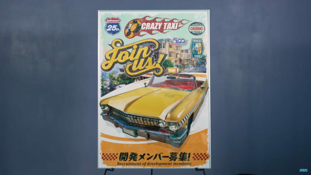 Recuitment poster for the Crazy Taxi remake